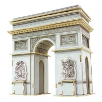Arcul de Triumf Francez mare- puzzle 3D din lemn Robotime